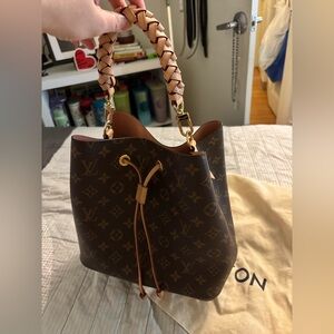 Luxury Brown Designer Bucket Bag